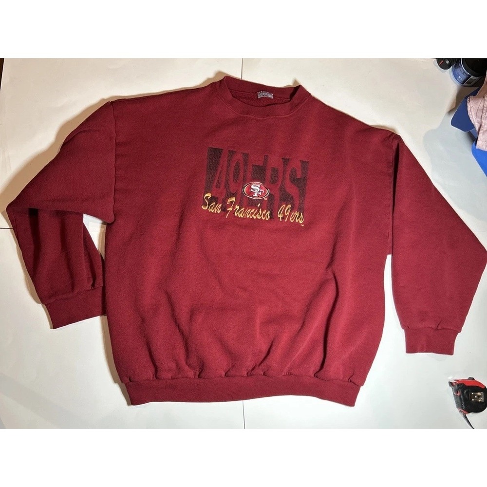vintage 49ers sweatshirt Pullover Made In USA No Tags Size Large